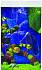 Скатерть Черепашки-Ниндзя, размер 1,4 х 2,6 м  - миниатюра №1
